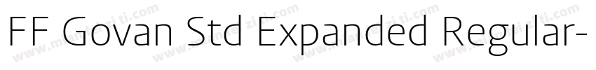 FF Govan Std Expanded Regular字体转换